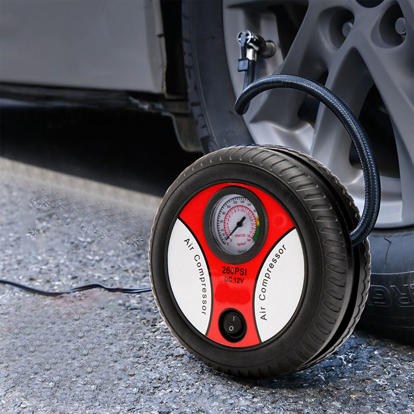 Portable Car Air Pump 260PSI DC 12V Electric