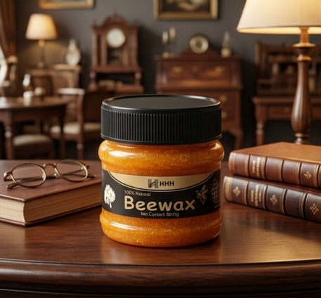 HHH 100% Natural Beewax | Wood Seasoning & Furniture Polish Cream