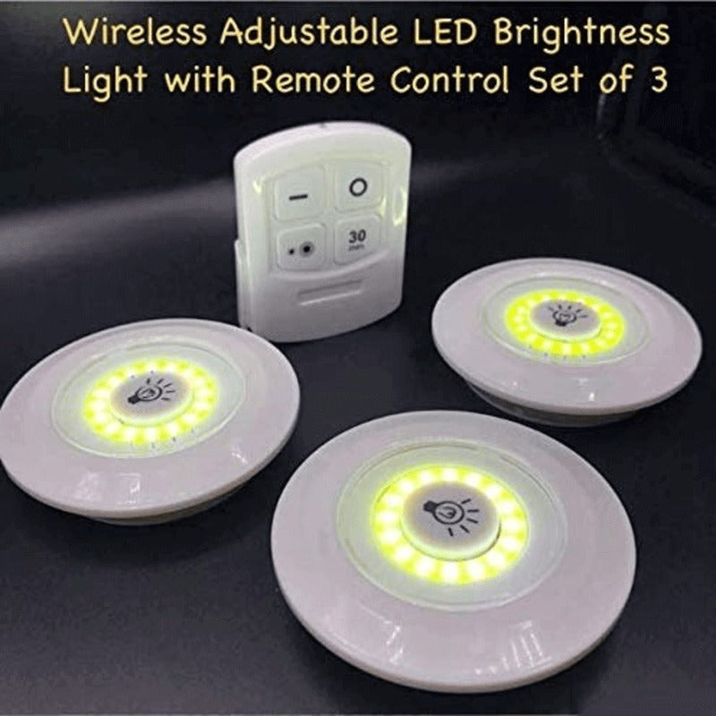 Wireless Remote Controlled COB LED Puck Lights