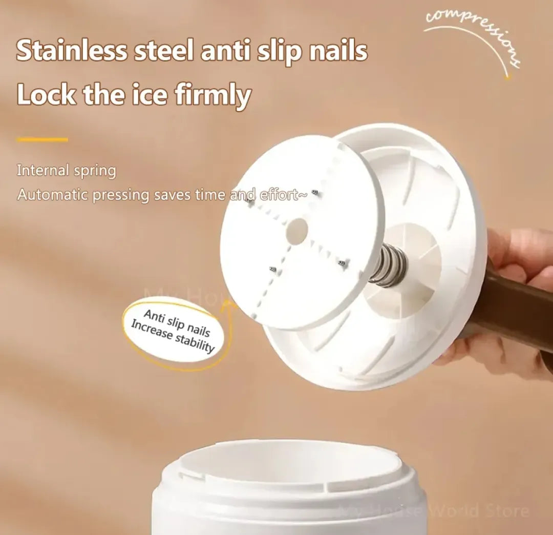 Manual Ice Shaver & Gola Ganda Maker – Portable Ice Crusher Machine