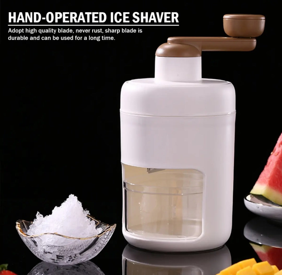 Manual Ice Shaver & Gola Ganda Maker – Portable Ice Crusher Machine