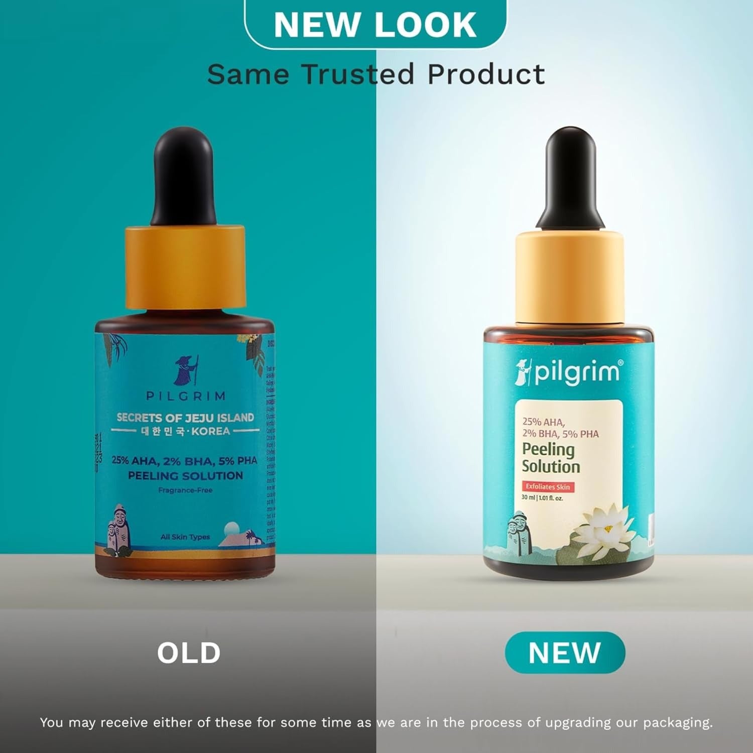 Pilgrim 25% AHA + 2% BHA + 5% PHA Peeling Solution for Face