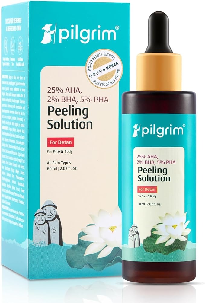 Pilgrim 25% AHA + 2% BHA + 5% PHA Peeling Solution for Face