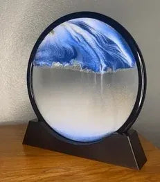 3D Moving Sand Art Lamp - Flowing Sand Painting Picture Dynamic Hourglass Night Light