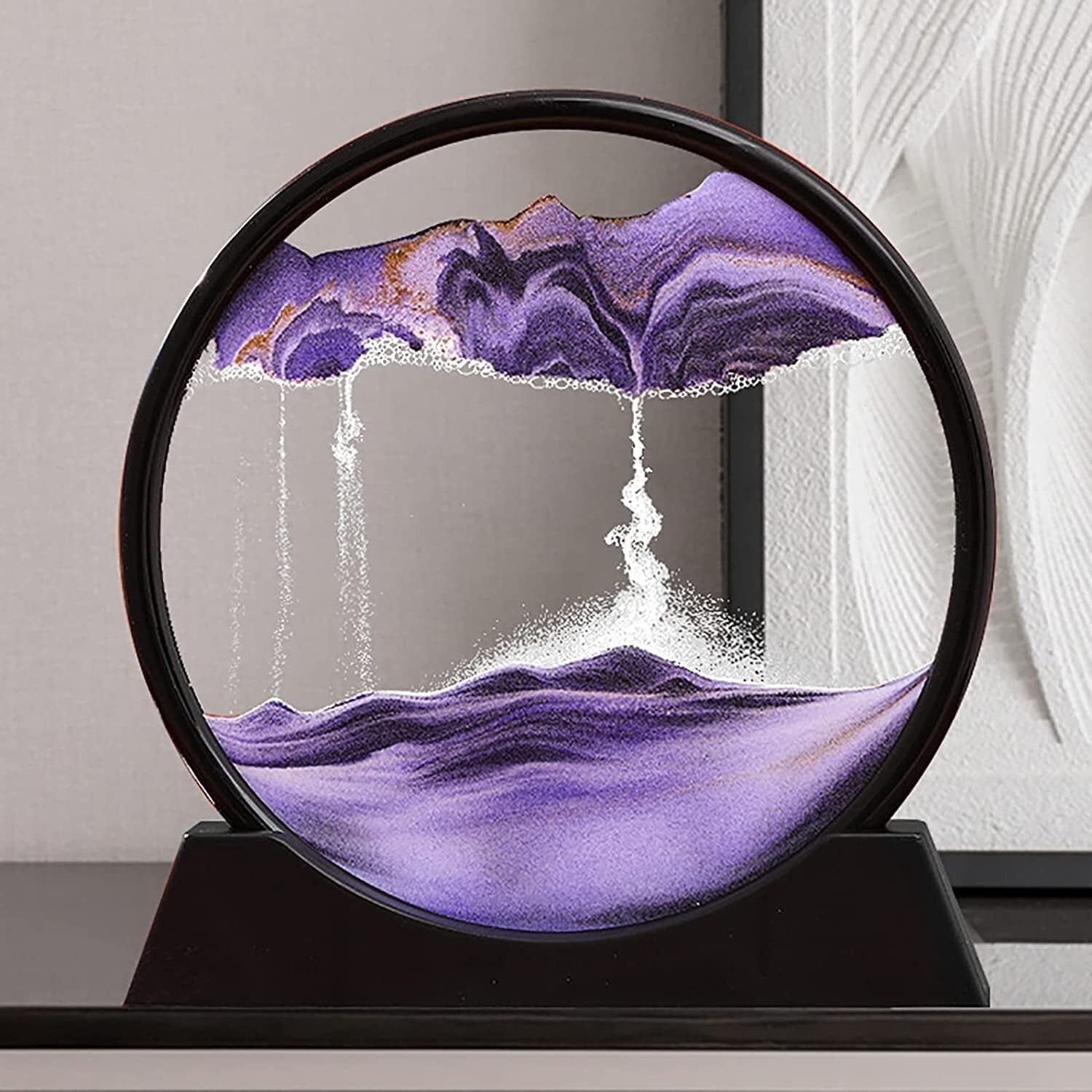 3D Moving Sand Art Lamp - Flowing Sand Painting Picture Dynamic Hourglass Night Light
