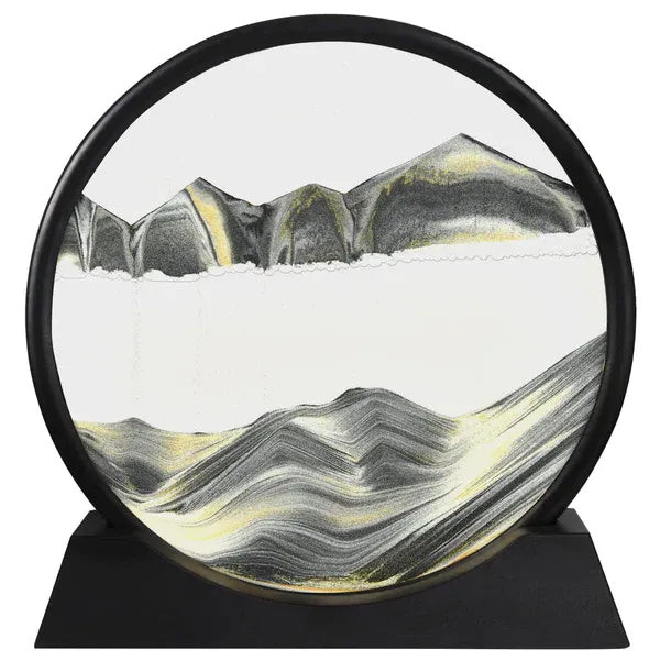 3D Moving Sand Art Lamp - Flowing Sand Painting Picture Dynamic Hourglass Night Light