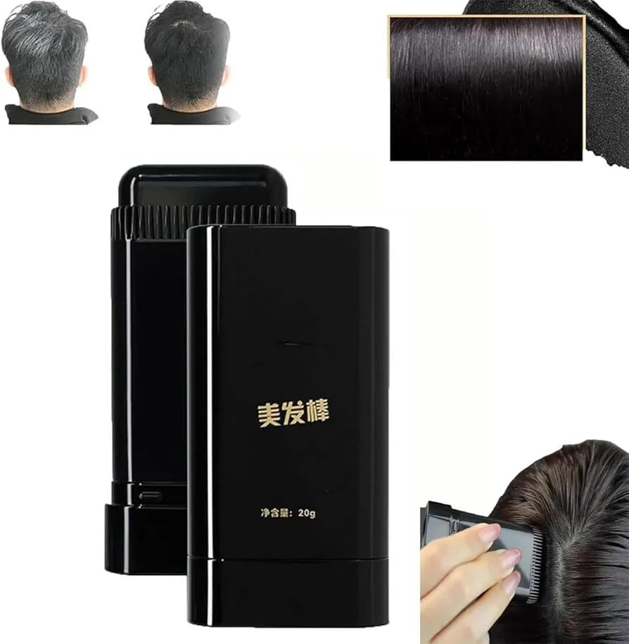 Instant Hair Color Stick Comb – Quick Gray Hair Coverage | Natural Hair Dye Comb