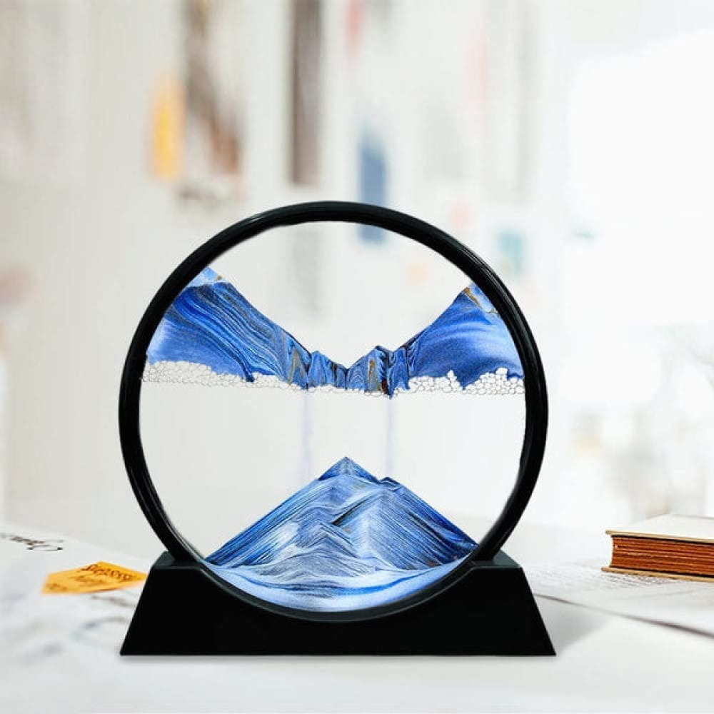 3D Moving Sand Art Lamp - Flowing Sand Painting Picture Dynamic Hourglass Night Light