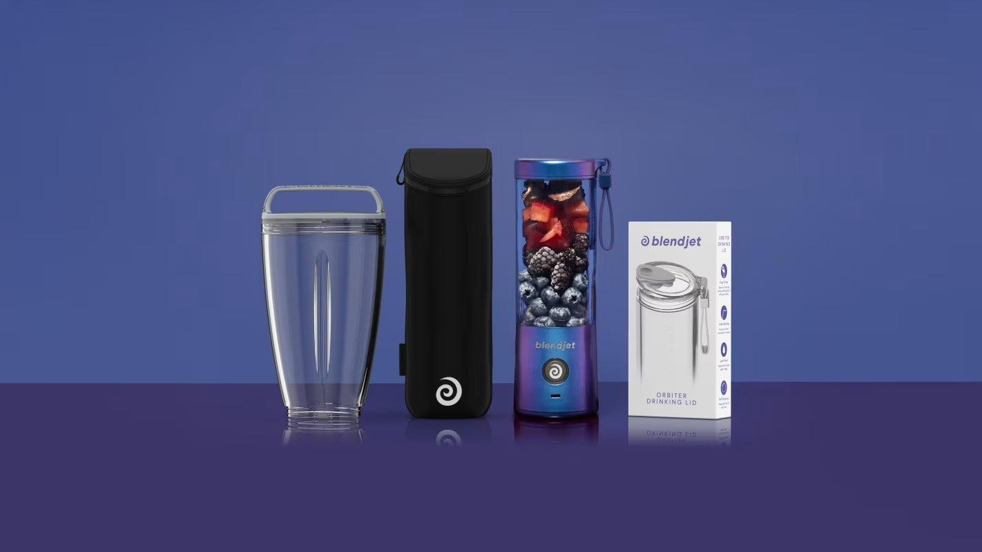 BlendJet 2 Portable Blender For Smoothies & Shakes - 16oz BlendJet Cordless Personal & Small Blender, USB-C Rechargeable & Self Cleaning