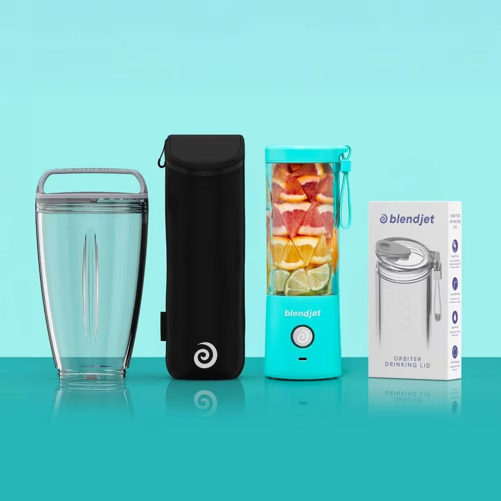 BlendJet 2 Portable Blender For Smoothies & Shakes - 16oz BlendJet Cordless Personal & Small Blender, USB-C Rechargeable & Self Cleaning