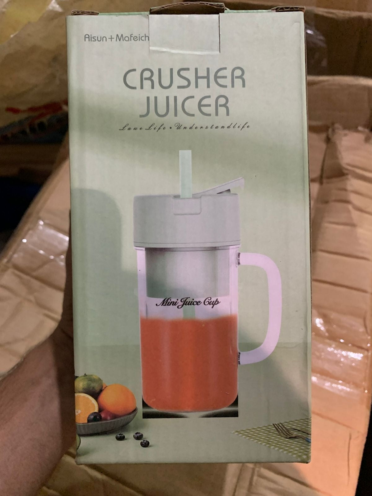 Professional Mini Juicer | USB Rechargeable Portable Blender & Smoothie Maker | Stainless Steel Fruit Extractor with Straw