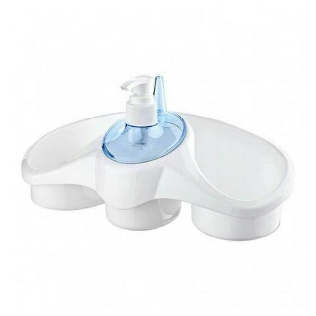 3 In 1 Soap Dispenser And Sponge Holder Sponge Holder For Kitchen - Plastic - 1 Pc(random color )